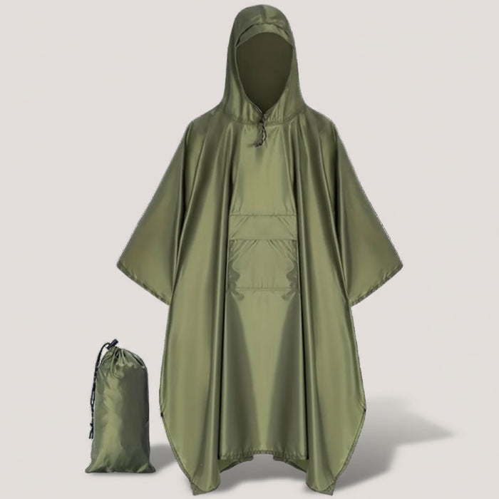 Rain poncho with pocket
