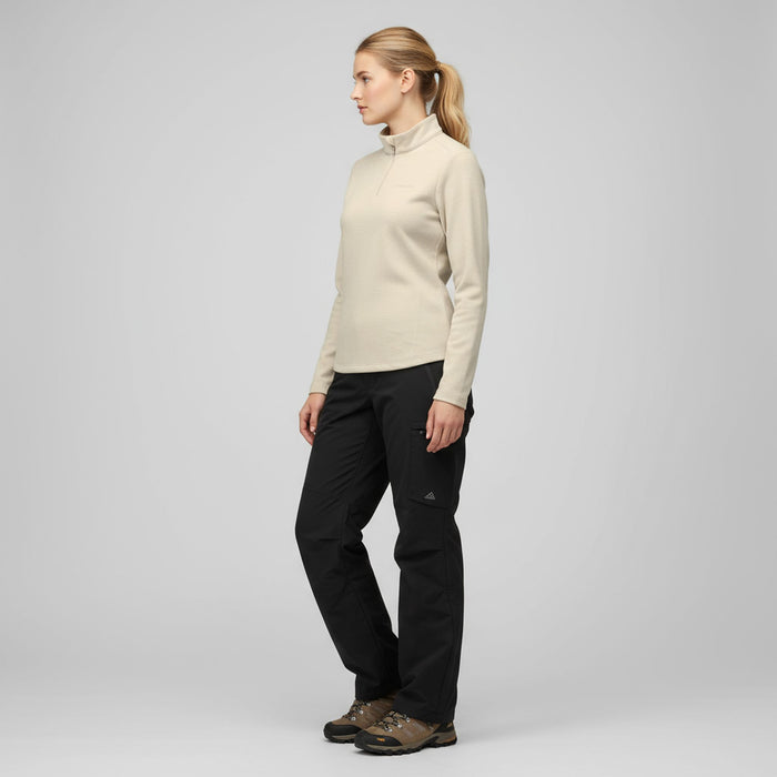 humtto flīsa longsleeve aprikožu krāsā, sieviešu sporta apģērbs, piemērots pārgājieniem un ikdienai Latvijā