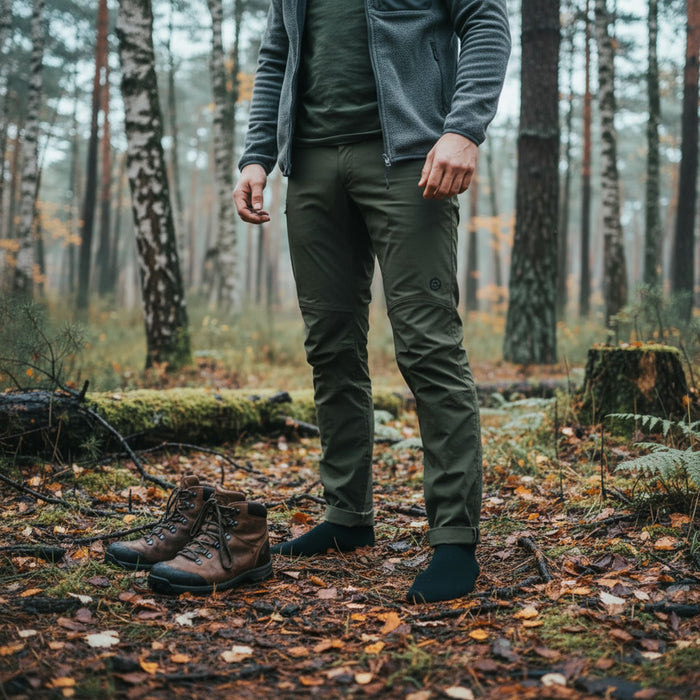 Outfish ūdensnecaurlaidīgas zeķes ar 3 slāņu neilona/vilnas membrānu, elpojošas, piemērotas pārgājieniem un multisportam Latvijas apstākļiem