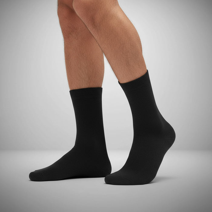 outfish ūdensnecaurlaidīgas zeķes no 3 slāņu neilona un vilnas ar membrānu, melnas, pārgājieniem un makšķerēšanai