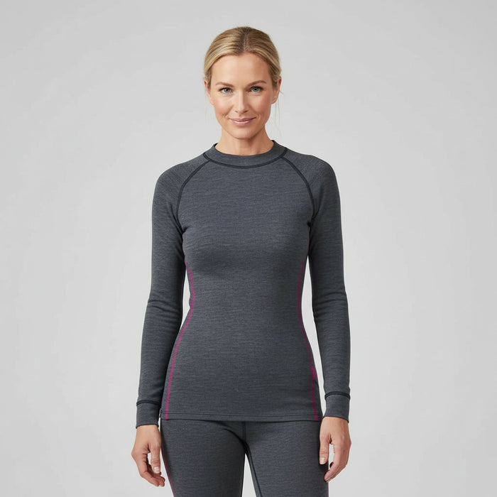 Thermowave sieviešu merino termoveļa, dubultšķiedru tehnoloģija, elpojoša un silta, piemērota ziemas pārgājieniem Latvijā.