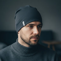 Thermowave Merino Life beanie, merino vilna, tumši pelēks, ziemas aksesuārs Latvijas laikapstākļiem.