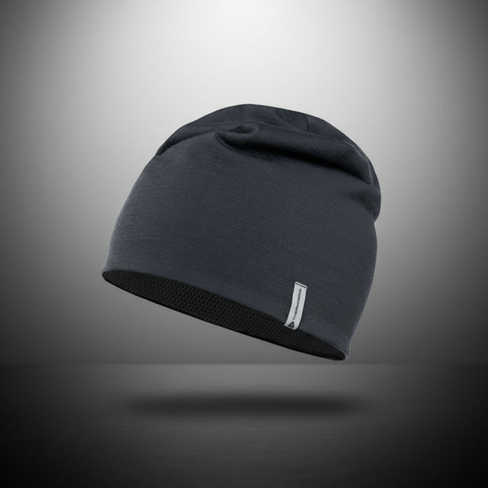 Thermowave merino life beanie, merino vilna, tumši pelēks, ziemas cepure Latvijas laikapstākļiem.