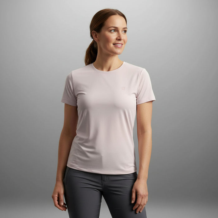 Humtto elpojošs, ātri žūstošs sieviešu T-krekls rozā krāsā