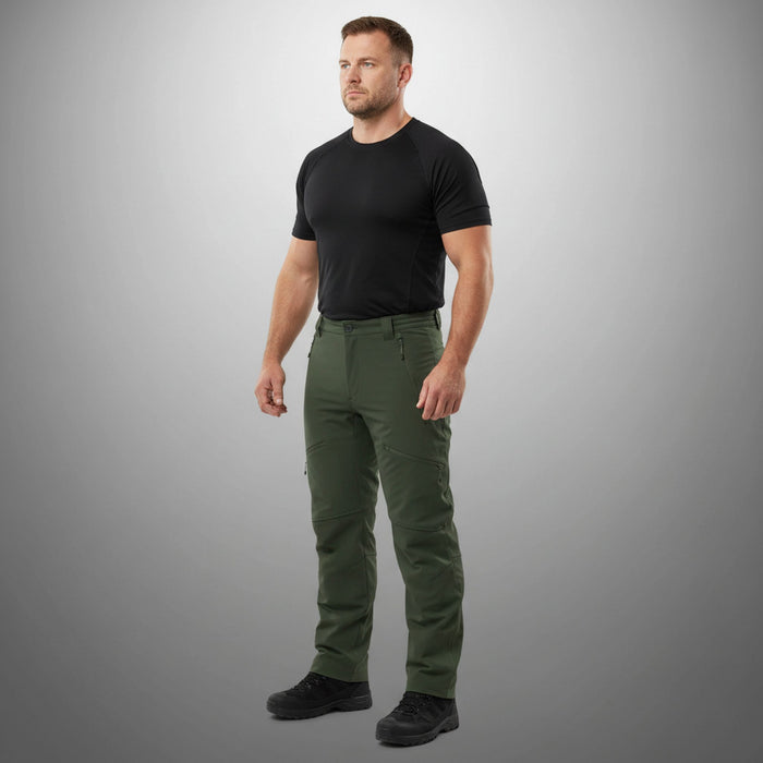 FHM Trek Softshell Tactical Trousers in Green Khaki Color