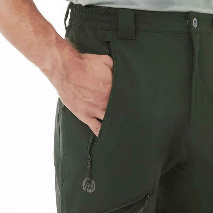 FHM Trek Softshell Tactical Trousers in Green Khaki Color