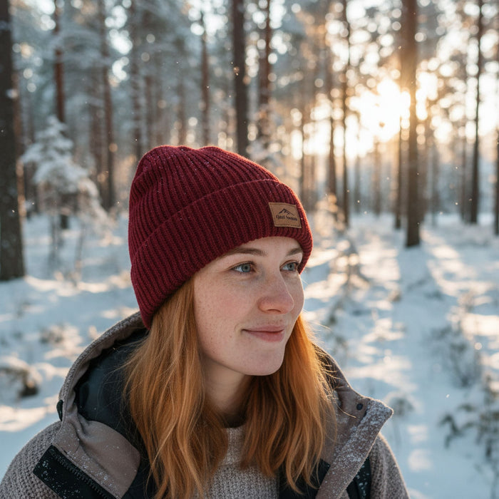 HYGGE BEANIE Cap burgundy