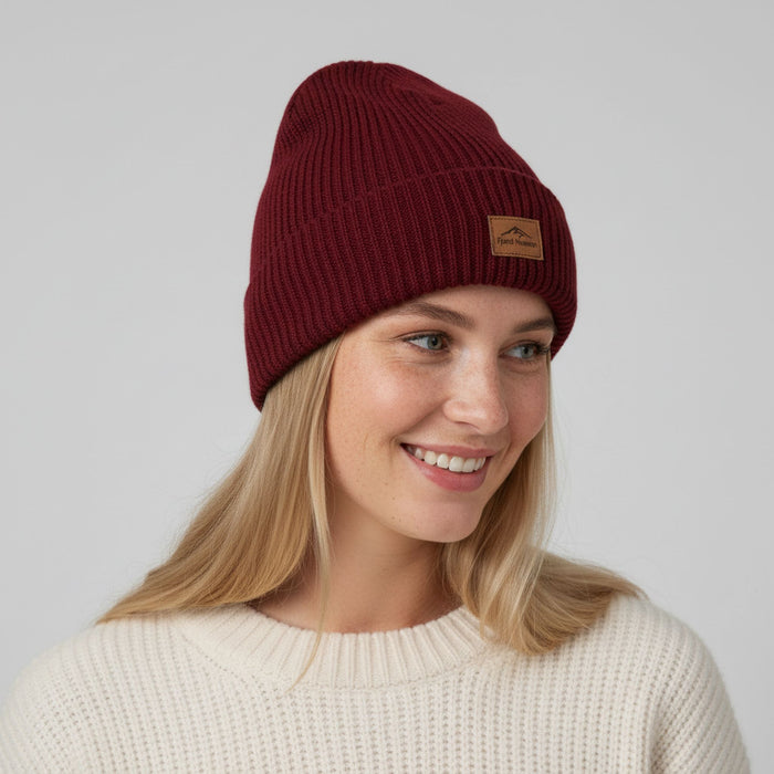 HYGGE BEANIE Cap burgundy