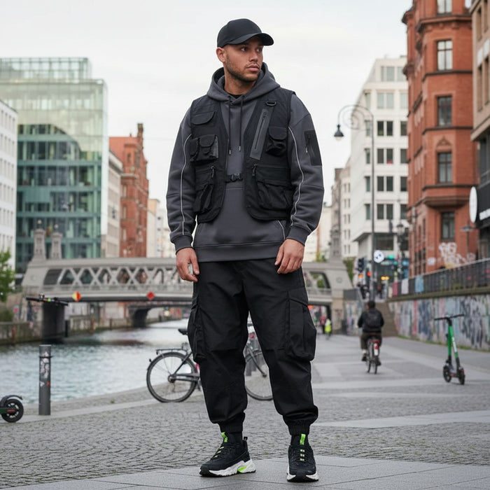 Flexfit Hat Delta Black Adjustable