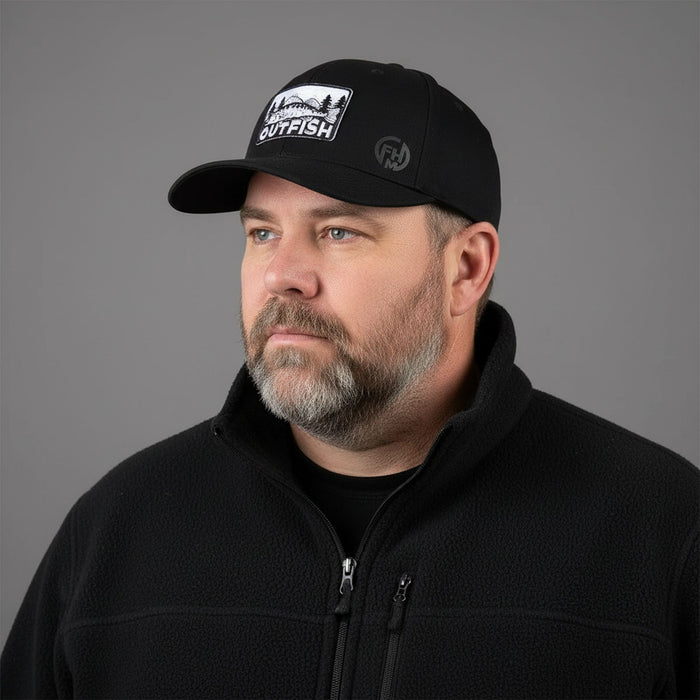 Fishing Cap Outfish Trend black 3XL