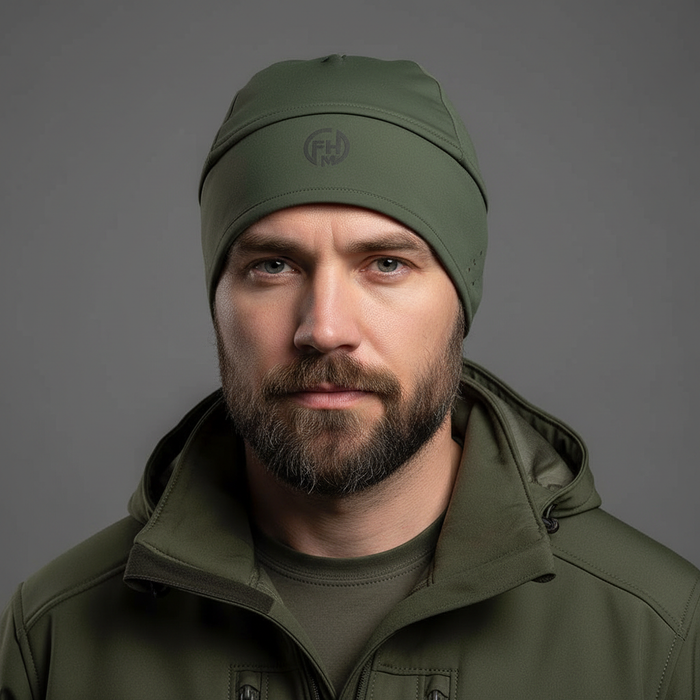Waterproof Softshell Tactical Hat Green Khaki