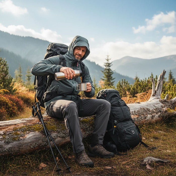 Waterproof suit FHM Explorer green/grey 10000 mm membrane