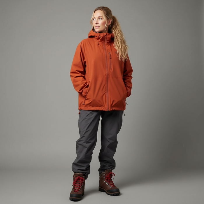 FHM Rain Suit for Women 10000 mm Explorer Terracotta