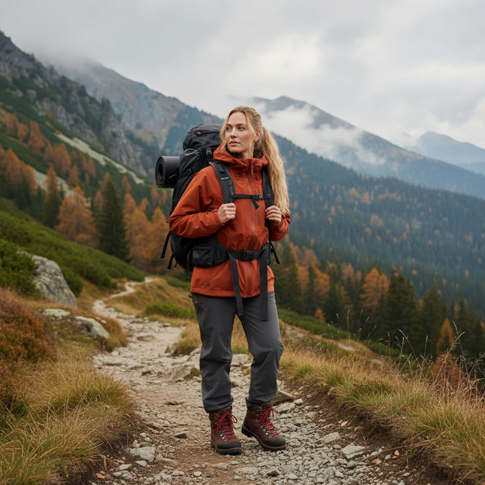 FHM Rain Suit for Women 10000 mm Explorer Terracotta
