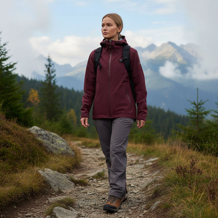 FHM Explorer Непромакаемый Женский Дождевой Костюм 10000 mm Бордовый