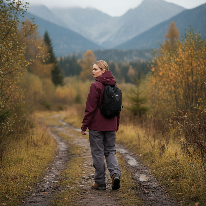 FHM Explorer Непромакаемый Женский Дождевой Костюм 10000 mm Бордовый