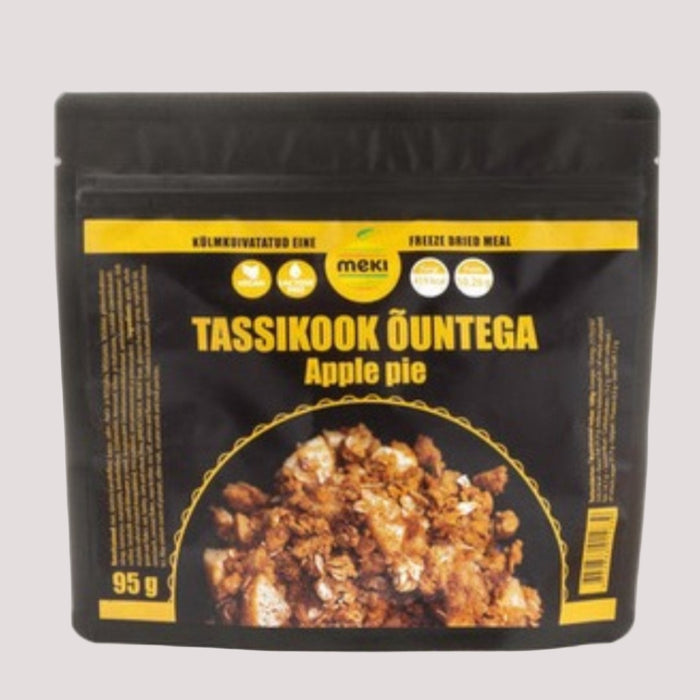 meki sasaldesēts ābolu pīrāgs 95g, tūrisma ēdiens, ceļojumiem un pārgājieniem, ērtā iepakojumā