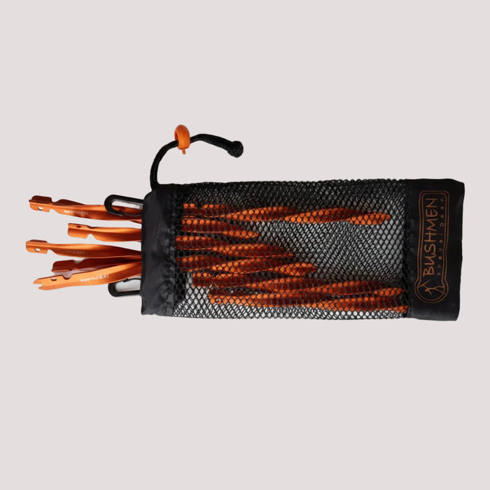 Ultralight nojumes mietiņi Bushmen TWISTER alumīnija skrūves formas oranži 8g