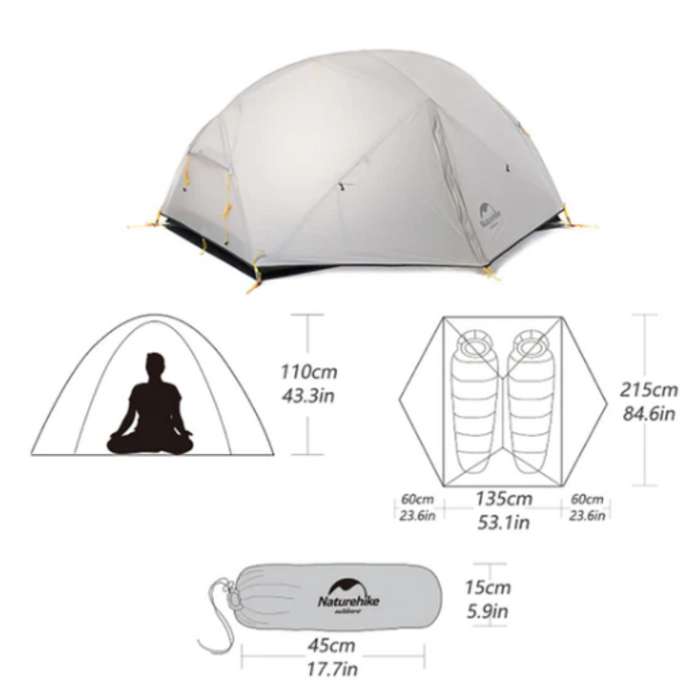 Naturehike Mongar Ultralight 2 Person Tent