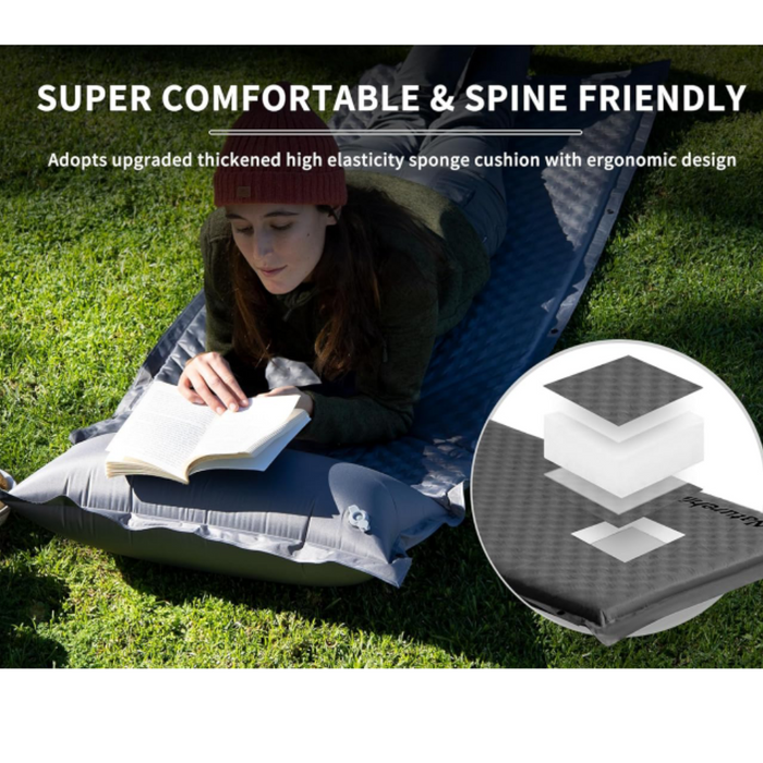 Naturehike Automatic Inflatable Sleeping Mat with Cusion R value: 3