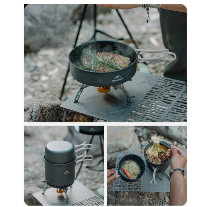 Naturehike Single Pot Set with the radiator (Kettle and Bowl) 1.2 liter