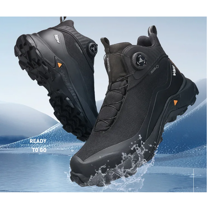 Humtto Women Waterproof Hiking Boots 240775B-1 Black - Outfish