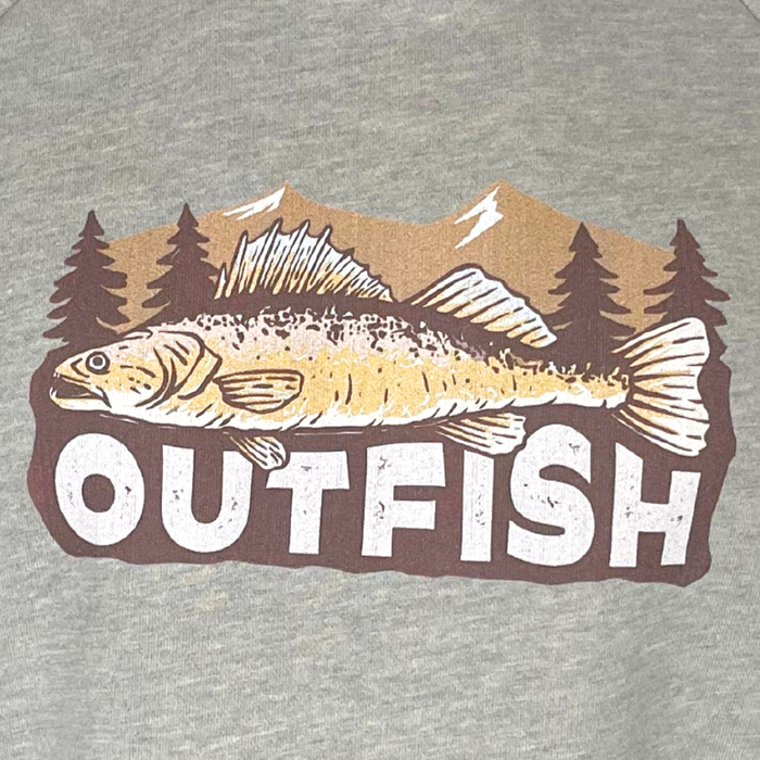 Hoodie Outfish Zander Grey Outfish  Hoodies Outfish