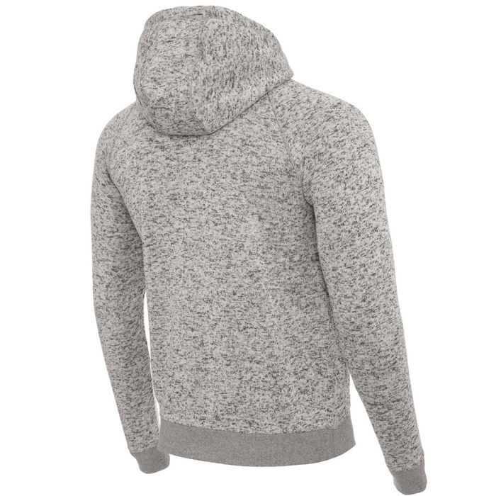 FHM Avalon Knitted Fleece Jacket Grey with Hood