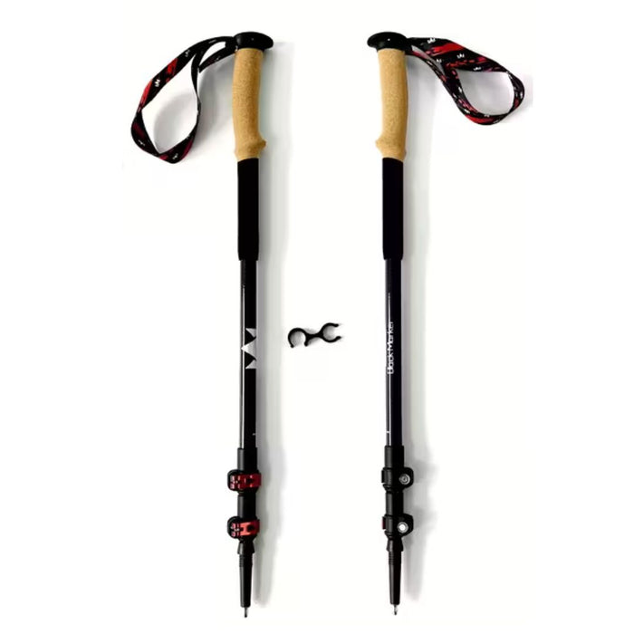 Trekking Poles 3K Carbon Fiber black 2pcs