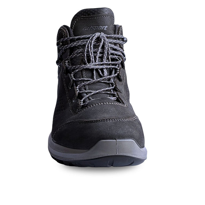 grisport pārgājienu zābaks, ādas, pelēks, viegls un izturīgs apavu modelis rudenim un ziemai Latvijas apstākļos