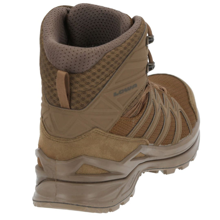 Lowa Innox Pro Mid Coyote pārgājienu apavi, elpojoši, bez membrānas, rudenim, Latvijas laikapstākļiem, brūni, vidēji augsti