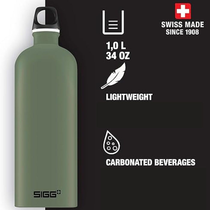 Алюминиевая Бутылка для воды SIGG Traveller 1 L Зеленая 