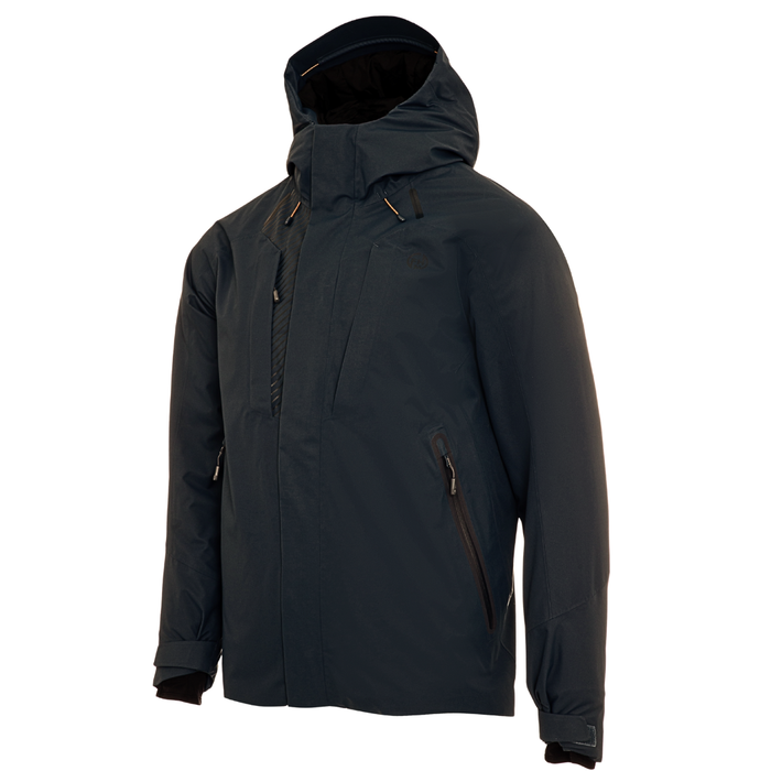 FHM ūdensnecaurlaidīga insulēta jaka ar Toray Dermizax membrānu, melna, ziemai, makšķerēšanai un pārgājieniem.