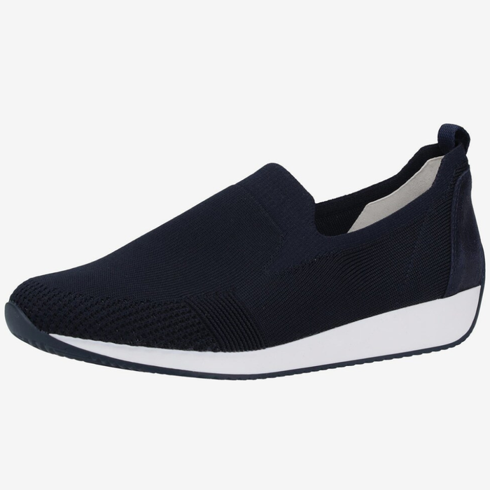 ara sieviešu slipperes, tumši zilas, elpojošas un vieglas ikdienas apavi ar ērtu zoli Latvijā