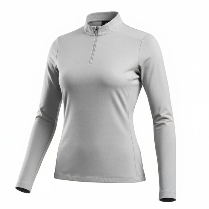 Humtto sporta sieviešu garroku krekls, ātri žūstošs materiāls, antibakteriāls, pelēks, ar UV aizsardzību pārgājieniem.