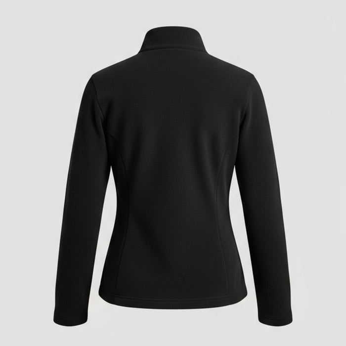 Humtto sieviešu flīsa jaka melnā krāsā