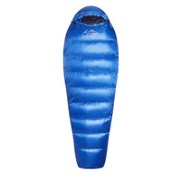 fjord nansen guļammaiss nordkapp 300 mid, dūnu, zils, -1°C, viegls, piemērots pārgājieniem un kempingam ziemā Latvijā