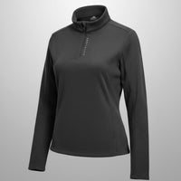 humtto sieviešu flīsa bāzes slāņa krekls ar garām piedurknēm, melns, silts, piemērots pārgājieniem un aktīvai atpūtai Latvijā