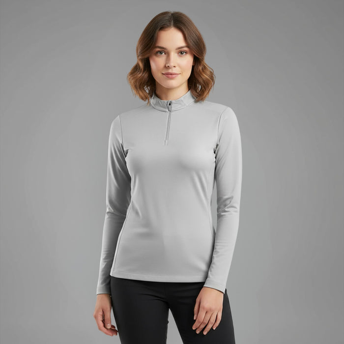 humtto sieviešu garroku pelēks krekls, ātri žūstošs, antibakteriāls, UV aizsardzība UPF50+, pārgājieniem un āra aktivitātēm