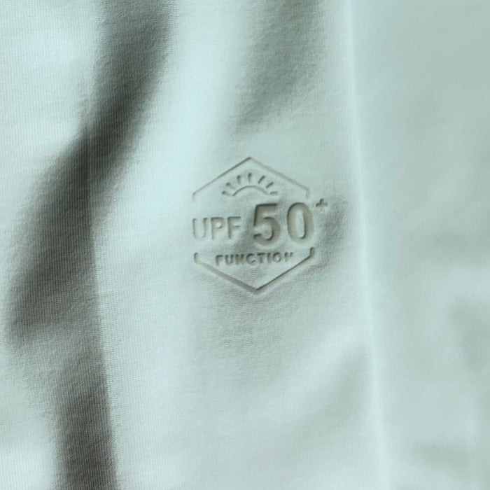 humtto sauļošanās jaka cerulean ar upf50+ aizsardzību, elpojoša, piemērota āra aktivitātēm vasarā Latvijā