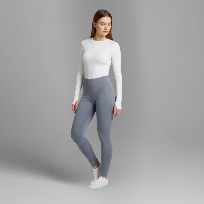 fjord nansen sieviešu legingi, bezšuvju materiāls, termiskā komforta, pelēki, rudens un pavasara aktivitātēm