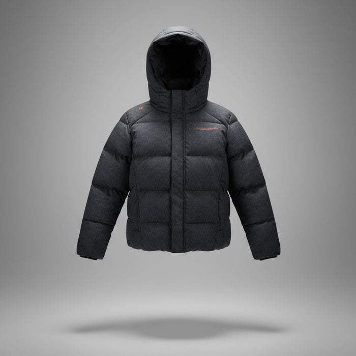 humtto dūnu jaka melnā krāsā ar dwr tehnoloģiju, ūdensnecaurlaidīga, piemērota rudenim un ziemai Latvijā