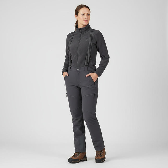 fhm softshell bikses pelēkas, ūdensnecaurlaidīgas un siltas ziemas pārgājieniem Latvijas apstākļos