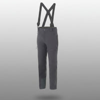 FHM softshell bikses pelēkas, vēja un ūdens izturīgas, piemērotas ziemas pārgājieniem un makšķerēšanai Latvijas apstākļos.