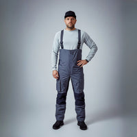 FHM makšķerēšanas bikses Guard V2, ūdensnecaurlaidīgas ar Dermizax membrānu un izolāciju, pelēkas, ziemas apstākļiem.