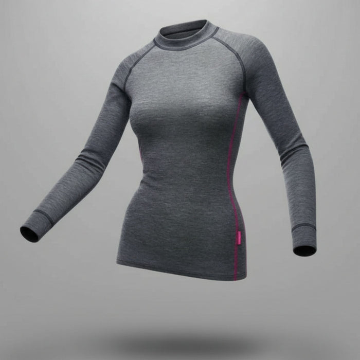 thermowave sieviešu merino termoveļa ar gara piedurkne, vilnas un poliesteru, āra aktivitātēm rudenim un ziemai