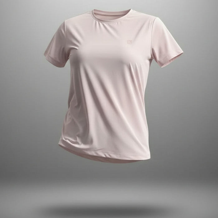 Humtto elpojošs, ātri žūstošs sieviešu T-krekls rozā krāsā