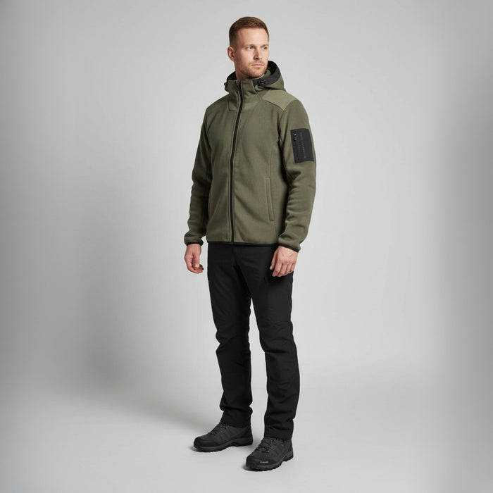 Softshell Куртка Humtto мужская Оливковый с Флисовой Подкладкой water-resistant