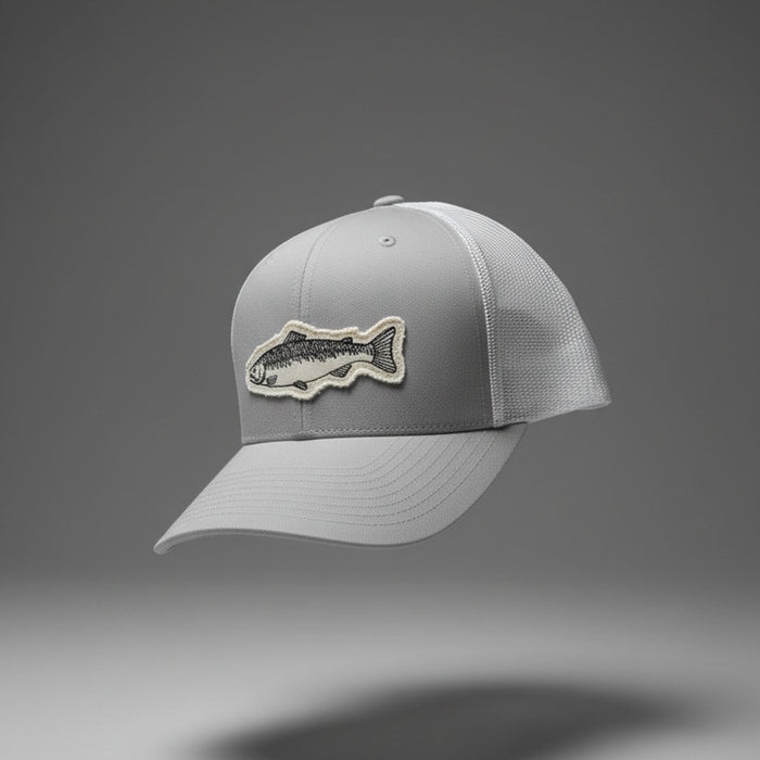 Fishing Hat Silver/White