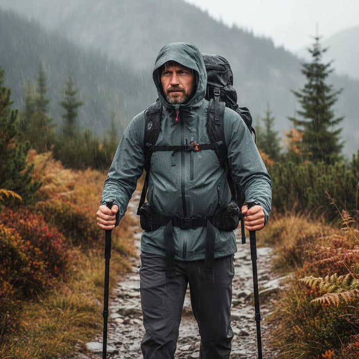 Waterproof suit FHM Explorer green/grey 10000 mm membrane